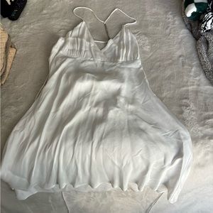 Zara White Silk Dress